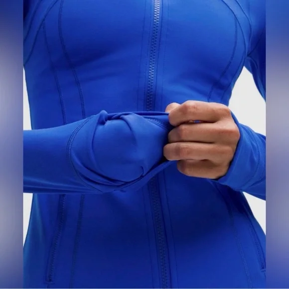 Lululemon Define Jacket Nulu Cerulean Blue Full Zip Size 4 - NWT - Picture 3 of 6